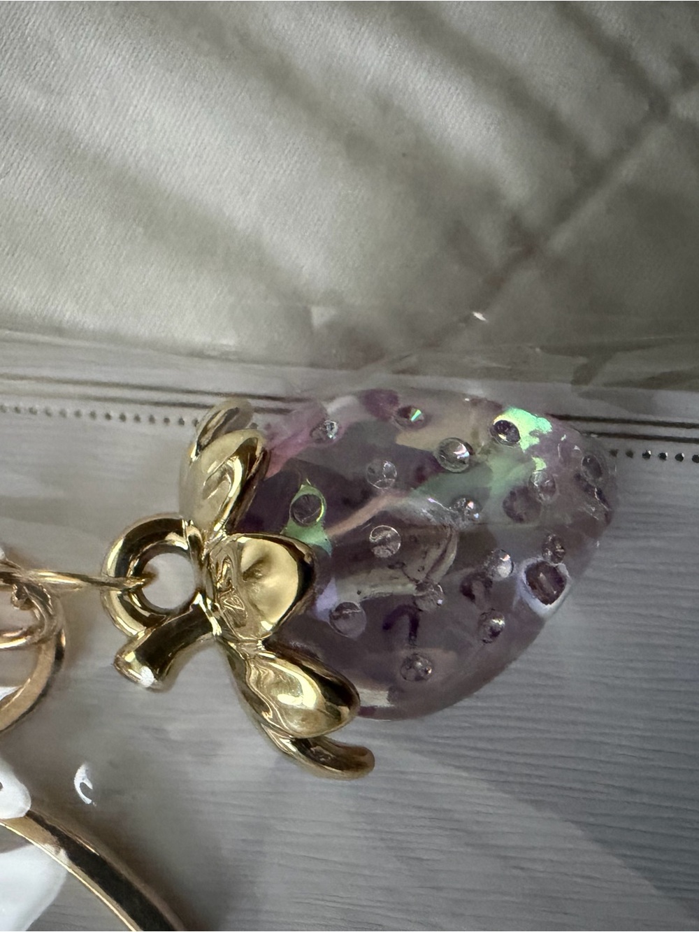 Strawberry Charm Keychain / Purse Charm π - Picture 8 of 9
